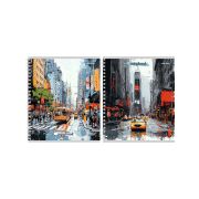 Тетрадь КЛЕТКА 96л. УЛИЦЫ МЕГАПОЛИСА (Т96-4886) цвет.мелов.обл., гребень