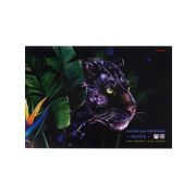 Альбом для рисования А4 40л. ПУМА В ЗАРОСЛЯХ (40-9558) КБС,1диз в кор,4шт.в сп,офс 160г,отр.блок