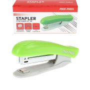 Степлер (ОП-2777), №10, пластик./к, на 12 листов, в карт. коробке, зеленый, 1\12