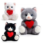 Мягкая игрушка «Кот с сердцем» 22 см М1467