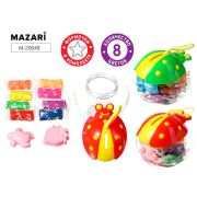 Тесто для лепки БОЖЬЯ КОРОВКА, 8 цв., формочки 2шт M-20648