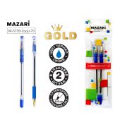 Набор ручек шарик. GOLD,2шт., СИНИЕ,0.5мм,ОПП-уп. M-5739-2opp-70