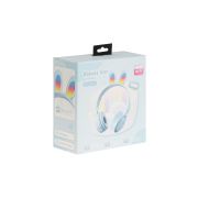 Наушники беспроводные Y08R, накладные, детские, BT 5.1, подсветка, 400 мАч, синий   9940628