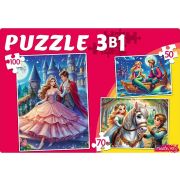 ПАЗЛЫ 3в1 МИР ПРИНЦЕСС №10 ( 50,70,100 эл.) (Арт. П-8450)