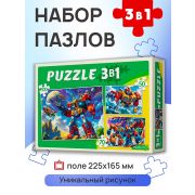 ПАЗЛЫ 3в1 МИР ТРАНСФОРМЕРОВ №14 ( 50,70,100 эл.) (Арт. П-8446)