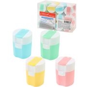 Точилка для карандашей 2 отв (ТК-0333) с контейнером, пластмассовая, ассорти, крат12