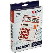 Калькулятор настольный Eleven CDC-110-WH/RD, 12 разрядов, двойное питание, 125*160*28мм, красно-белы
