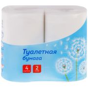 Бумага туалетная OfficeClean, 2-слойная, 4шт., 37,5м/рул.,тиснение, белая 325788